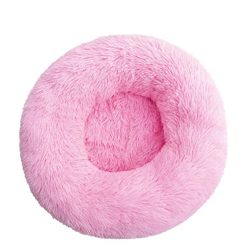 40-110Cm round Pet Bed for Large Dog Bed Super Soft Cat Bed Long Plush Dog House for Medium Dog House Winter Warm Sleeping