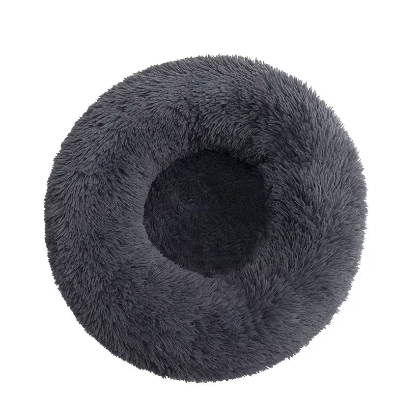 40-110Cm round Pet Bed for Large Dog Bed Super Soft Cat Bed Long Plush Dog House for Medium Dog House Winter Warm Sleeping