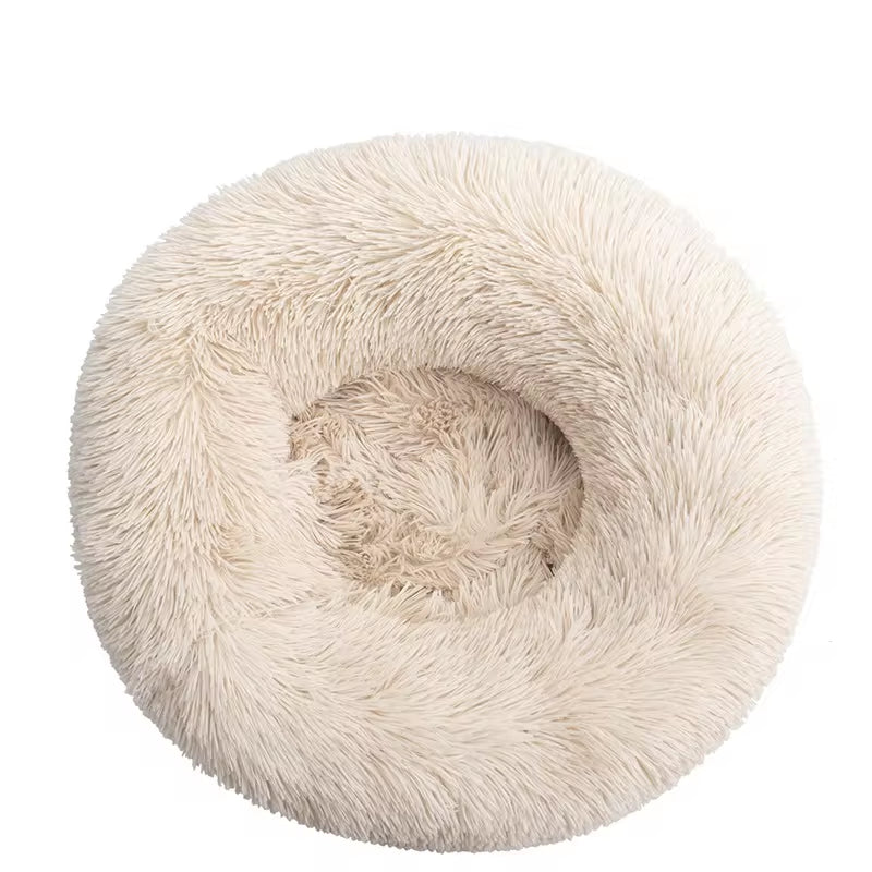 40-110Cm round Pet Bed for Large Dog Bed Super Soft Cat Bed Long Plush Dog House for Medium Dog House Winter Warm Sleeping