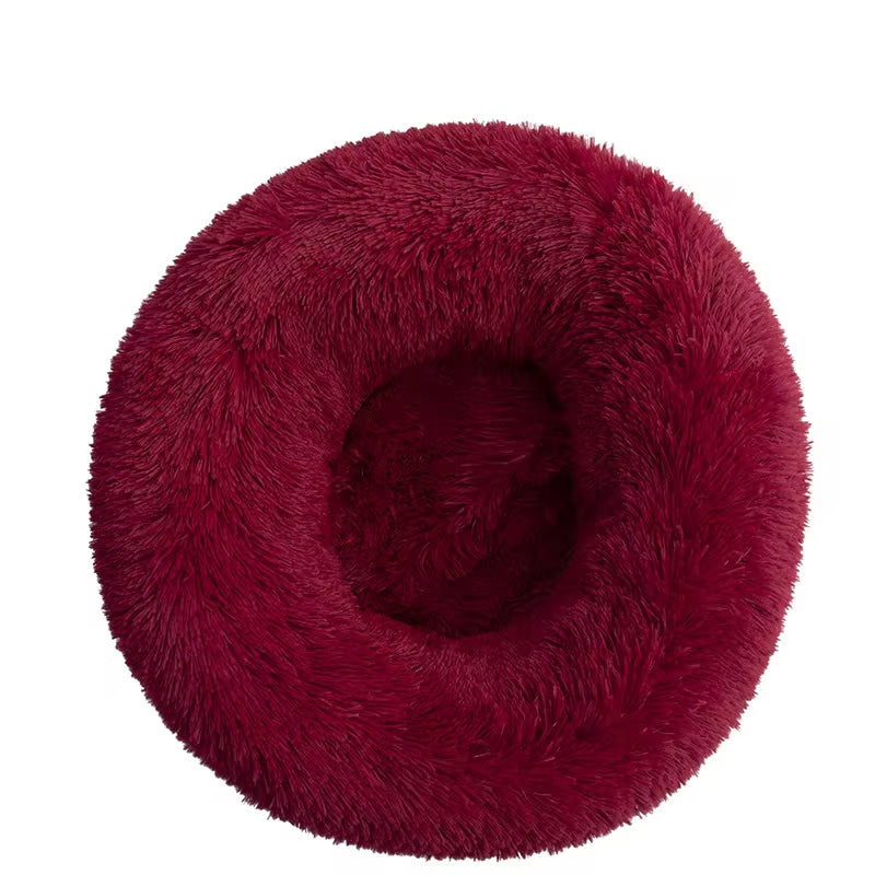 40-110Cm round Pet Bed for Large Dog Bed Super Soft Cat Bed Long Plush Dog House for Medium Dog House Winter Warm Sleeping