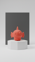 Lively Coral Squeak Toy
