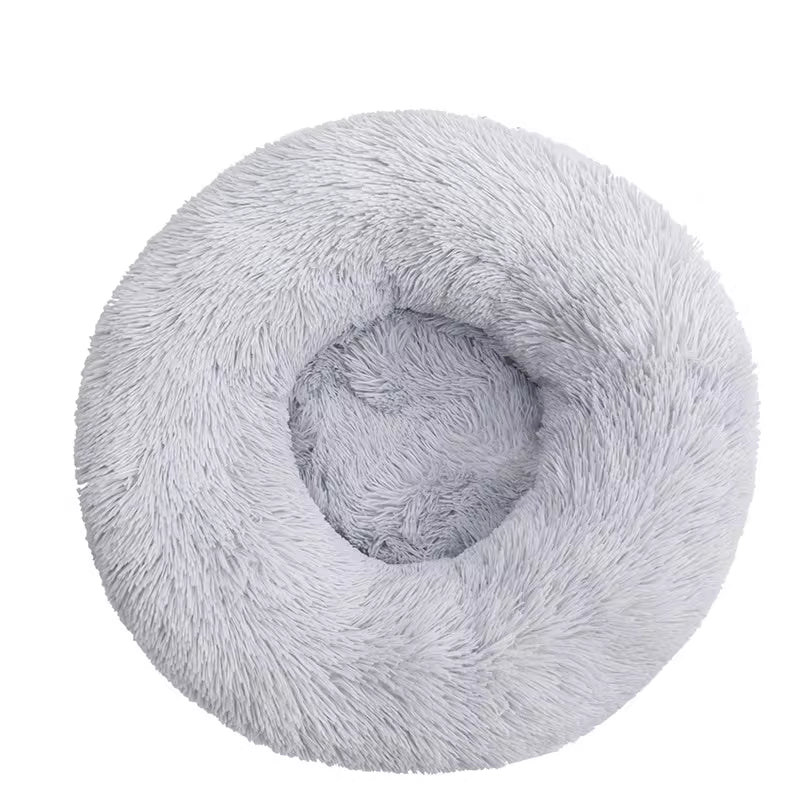 40-110Cm round Pet Bed for Large Dog Bed Super Soft Cat Bed Long Plush Dog House for Medium Dog House Winter Warm Sleeping