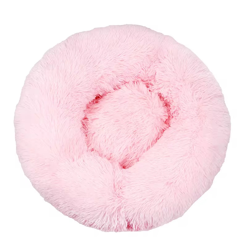 40-110Cm round Pet Bed for Large Dog Bed Super Soft Cat Bed Long Plush Dog House for Medium Dog House Winter Warm Sleeping