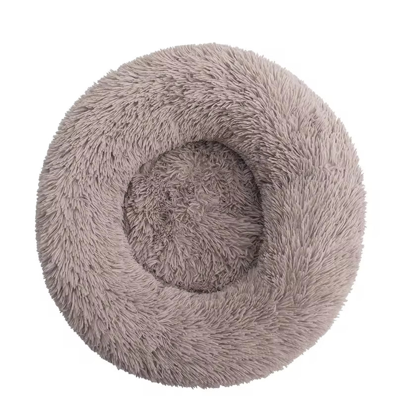 40-110Cm round Pet Bed for Large Dog Bed Super Soft Cat Bed Long Plush Dog House for Medium Dog House Winter Warm Sleeping