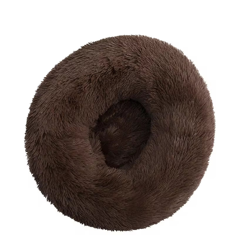 40-110Cm round Pet Bed for Large Dog Bed Super Soft Cat Bed Long Plush Dog House for Medium Dog House Winter Warm Sleeping